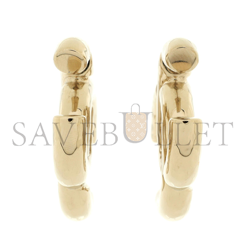 CHANEL CLASSIC CC DANGLE HOOP EARRINGS METAL LARGE 